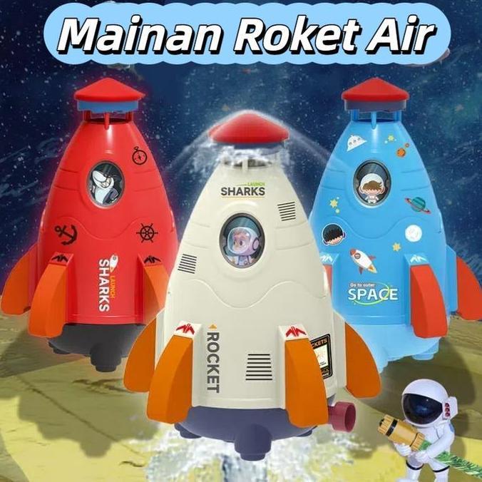 Jual NALPABHI Mainan Roket Air Mainan Jet Sprinkler Roket Berputar ...