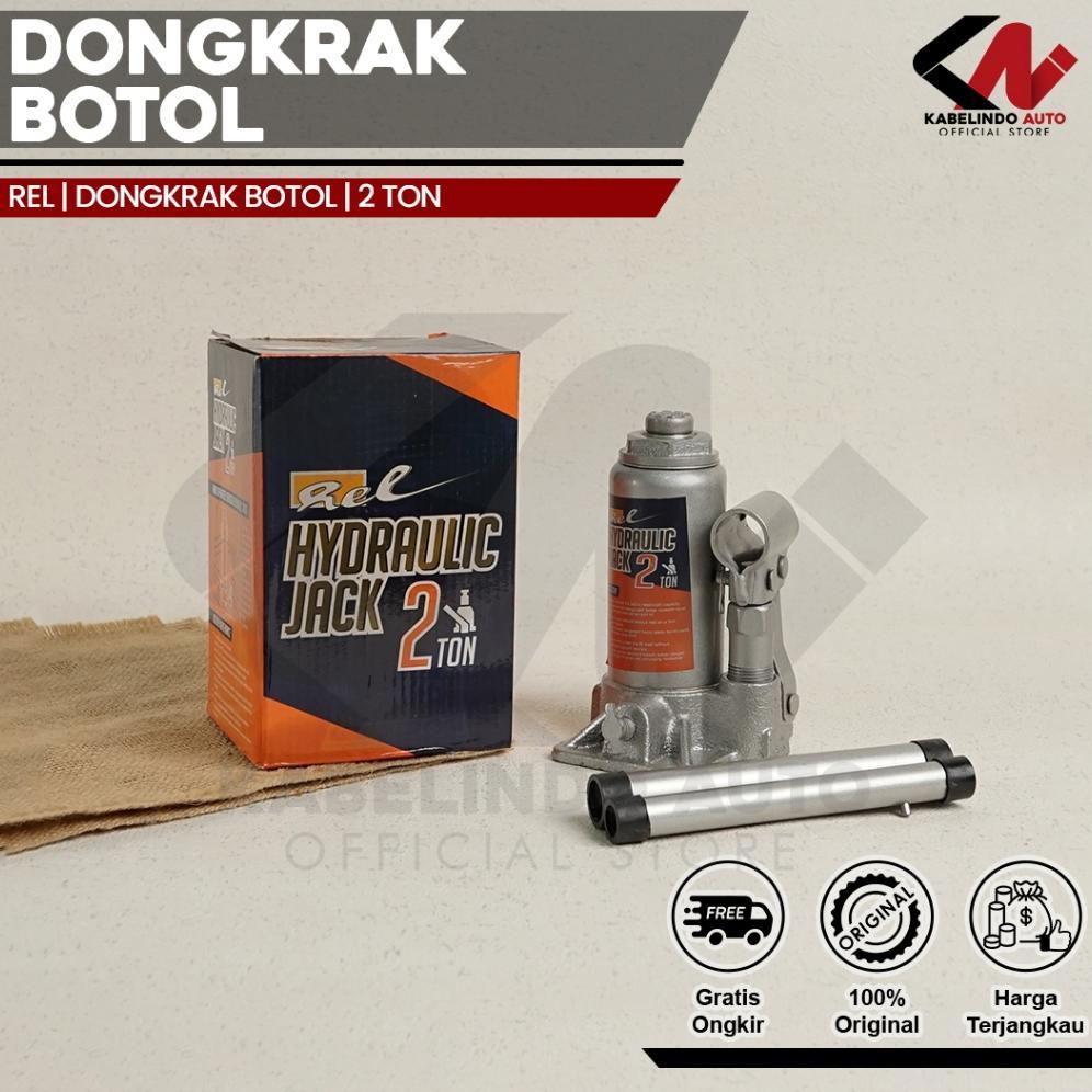 Jual NEW Dongkrak Mobil Model Botol REL Hidrolik / Hydraulic Jack 2 4 6 ...