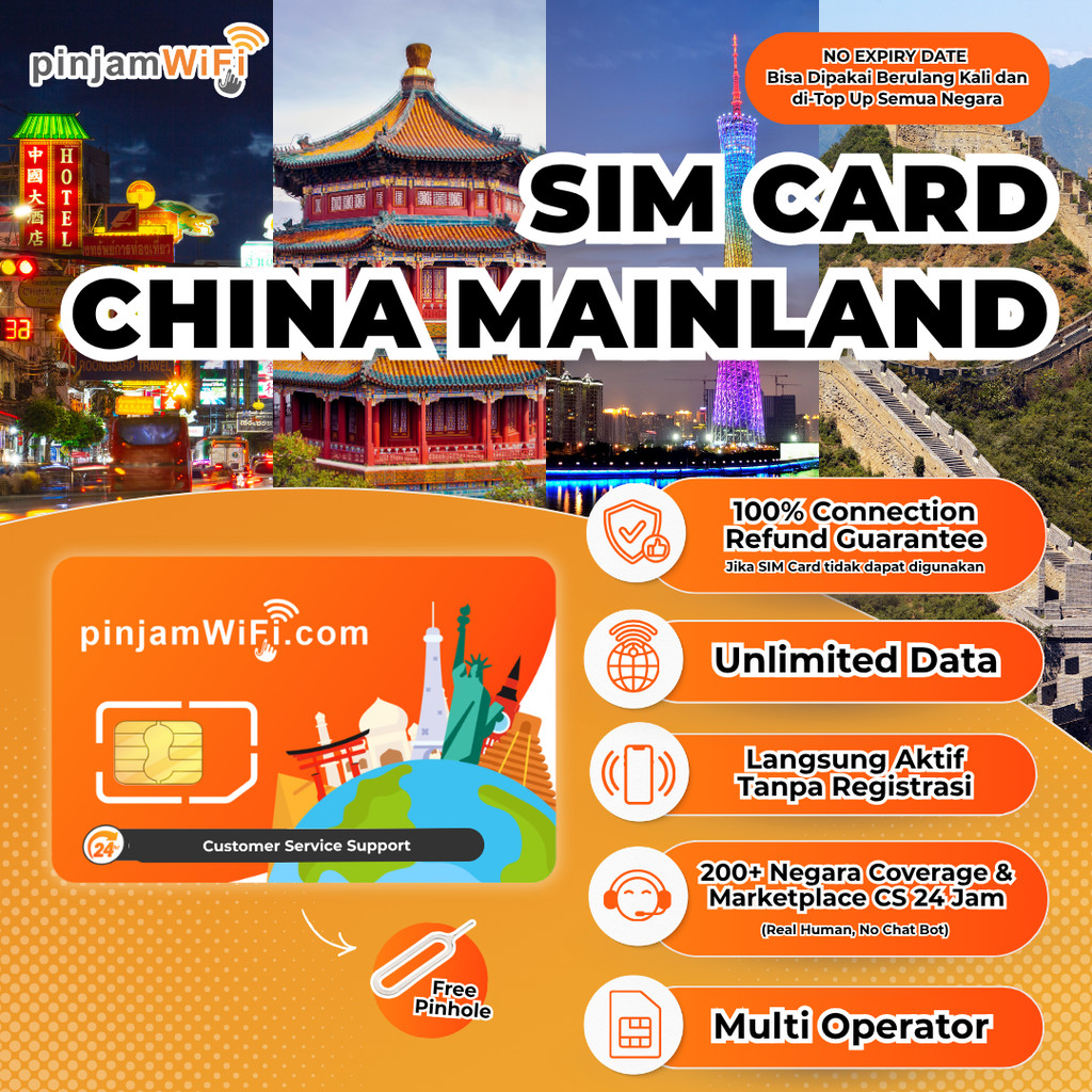 Jual SimCard China Mainland Internet Total Quota I Simcard Cina ...