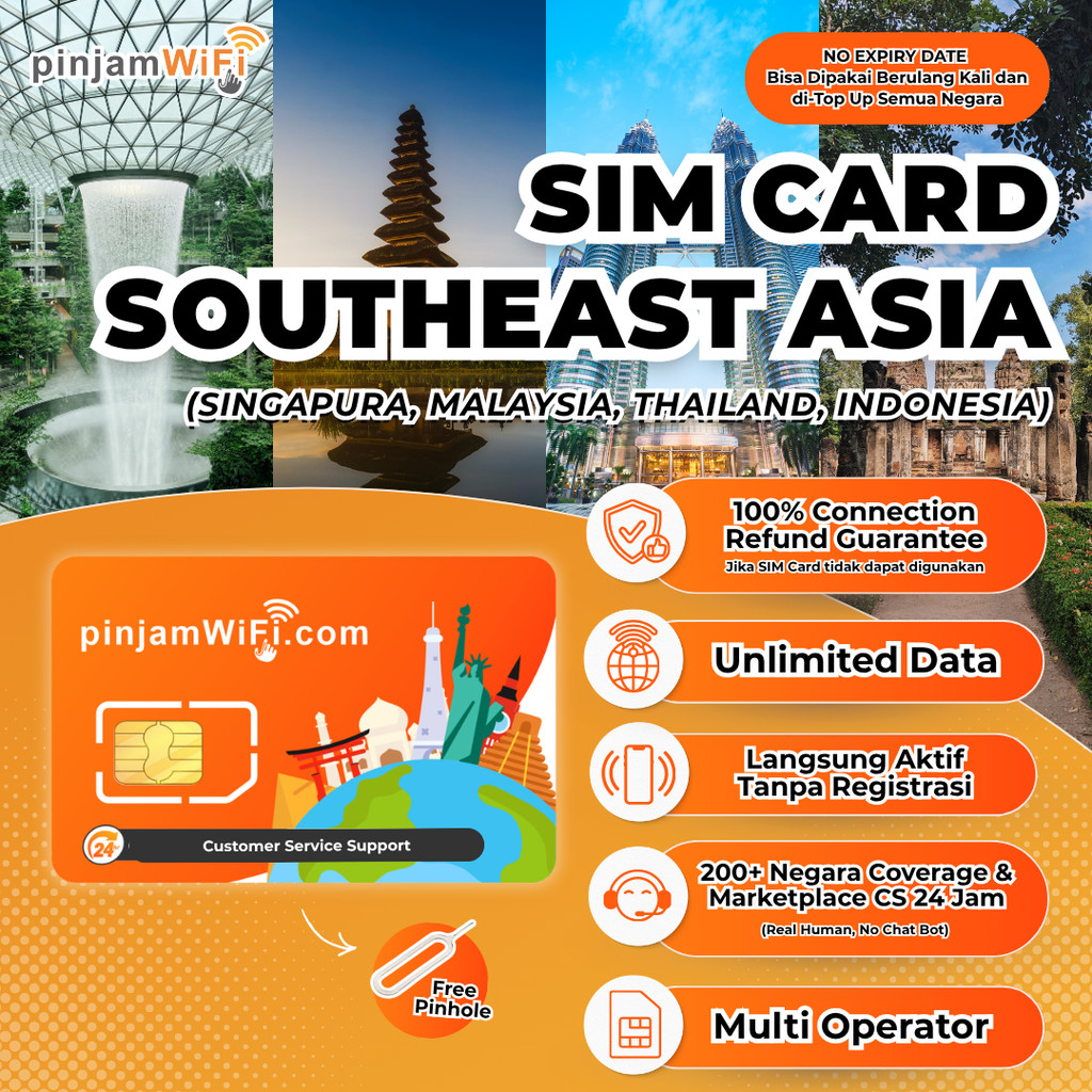 Jual Sim Card Singapore Malaysia Indonesia Thailand Vietnam Internet ...