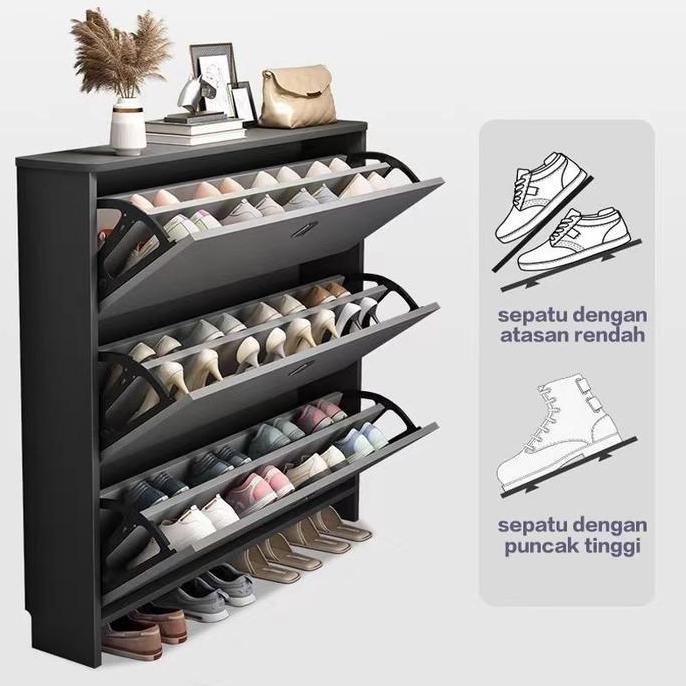 Jual HAWAYMAX Rak Sepatu 3 Susun Rak Sepatu Estetik Minimalis Rak ...