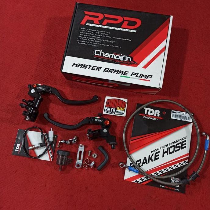 Jual Master Rem RPD Selang Rem TDR Silver Freego Fino Gear 125 Soul GT ...