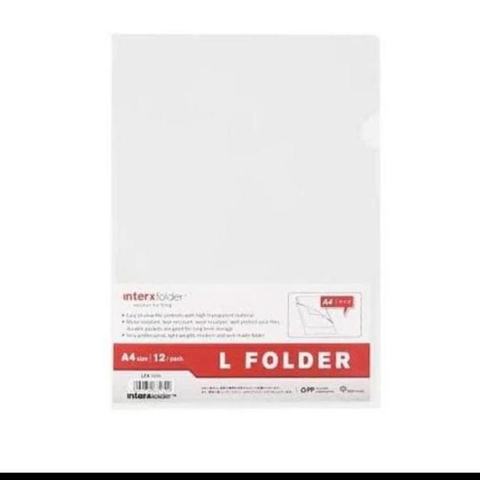 Jual Map L A4 inter x folder LFX 100A ( 1 pack :12 pcs ) | Shopee Indonesia