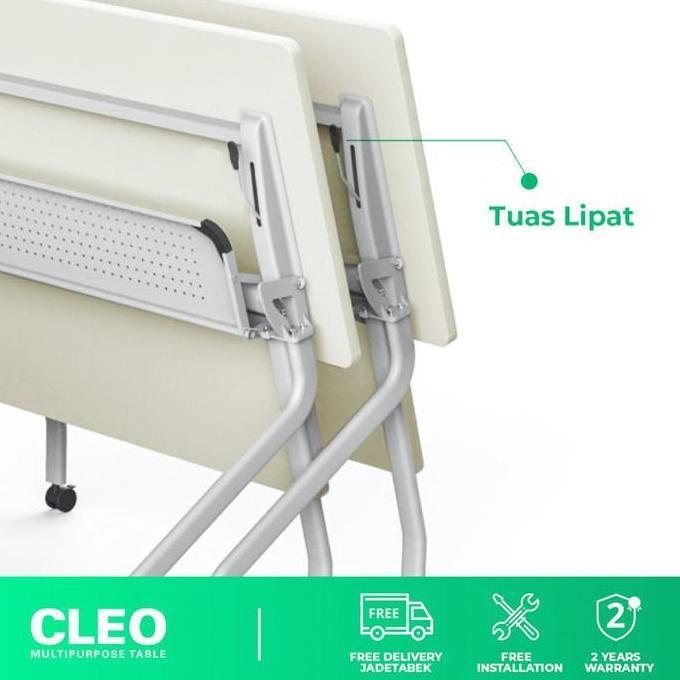 Jual Meja Kerja Lipat Stramm Cleo Folding Table | Shopee Indonesia