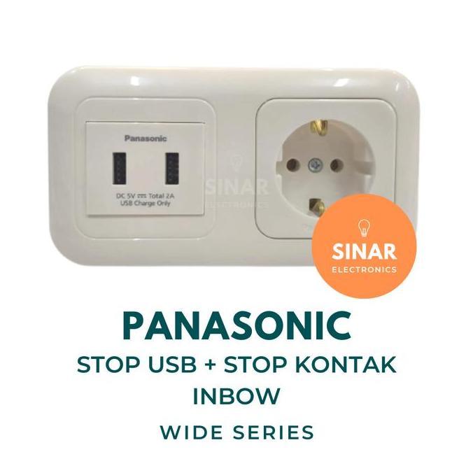 Jual TERMURAH - Outlet/Soket USB 2 Lubang + Stop Kontak CP Inbow ...
