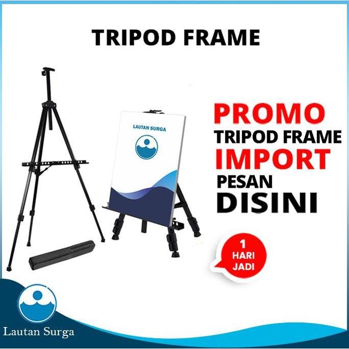 Jual Tripod Standing Frame Besi Hitam, Stand Bingkai Foto, Lukis dan ...
