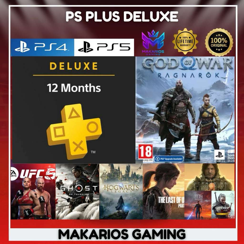 Jual PS Plus Deluxe, PS+ Deluxe, For Playstation PS5 & PS 4 1 Tahun ...
