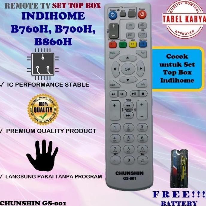 Jual PARANE REMOTE REMOT STB DIGITAL ATAU SET TOP BOX INDIHOME B700 ...