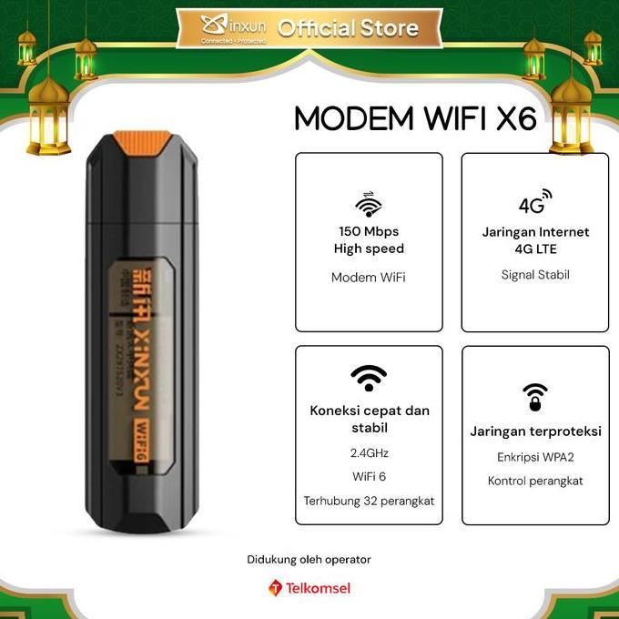 Jual TERLARIS!! XINXUN USB MODEM WIFI 4G X6 KONEKSI CEPAT DAN STABIL ...