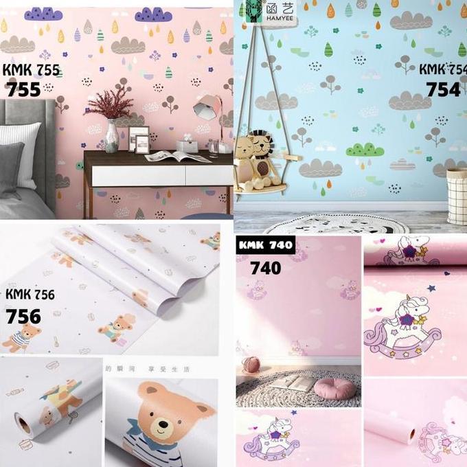 Jual Stiker 744 Wallpaper Sticker Dinding Kartun Karakter Angsa Hijau ...