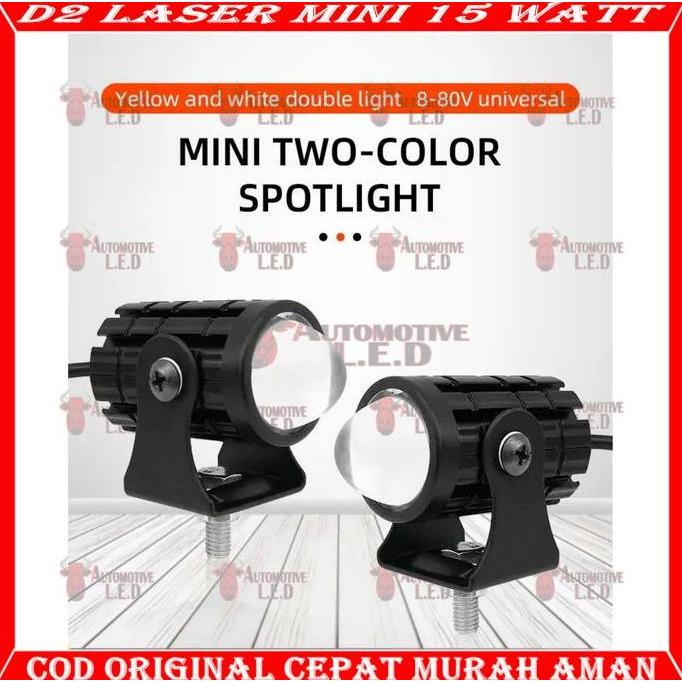 Jual ORIGINAL LAMPU LASER LED D2 MINI LAMPU D2 LASER LAMPU SOROT HIGH ...