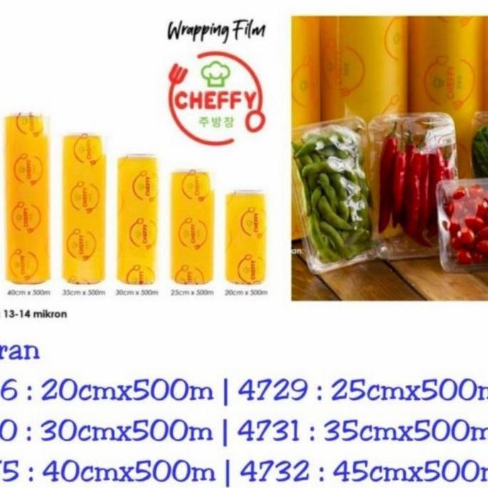 Jual CHEFFY WRAPPING ROLL 35 cm x 500 meter WRAP PLASTIK KEMASAN ...