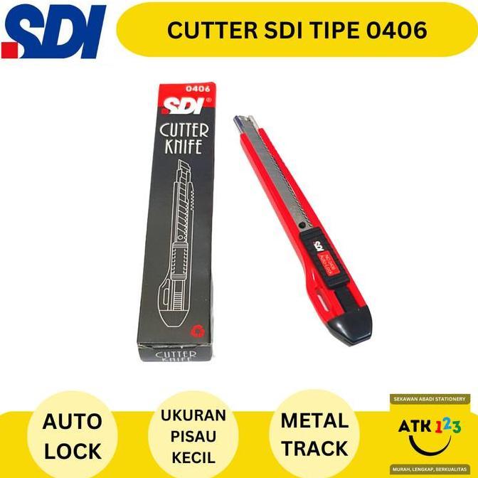 Jual Cutter / Pemotong Kertas / Pisau Cutter Merk SDI 0406 | Shopee ...