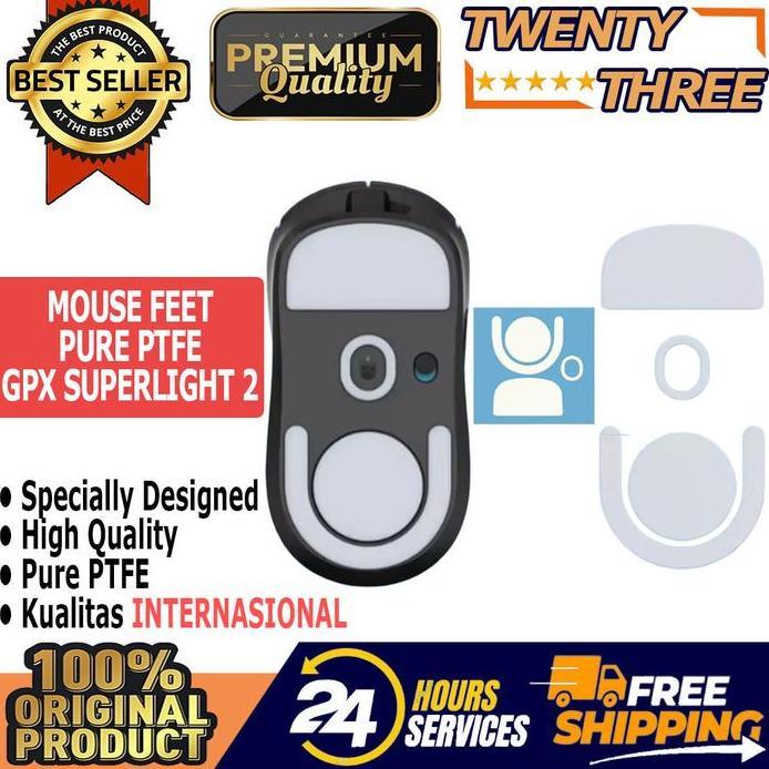 Jual Mouse feet Gaming Logitech GPX G Pro X Superlight 2 ICE Pure PTFE ...