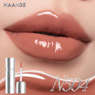 MAANGE Lip Tint Satin Glow Shine Hydrating Lip Glossy Tahan Lama Natural Finish 24 Warna MG L02