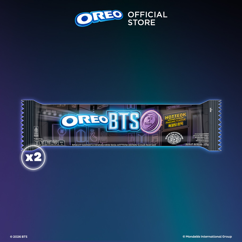Jual OREO BTS Biskuit Sandwich dengan Krim Rasa Hotteok Brown Sugar ...