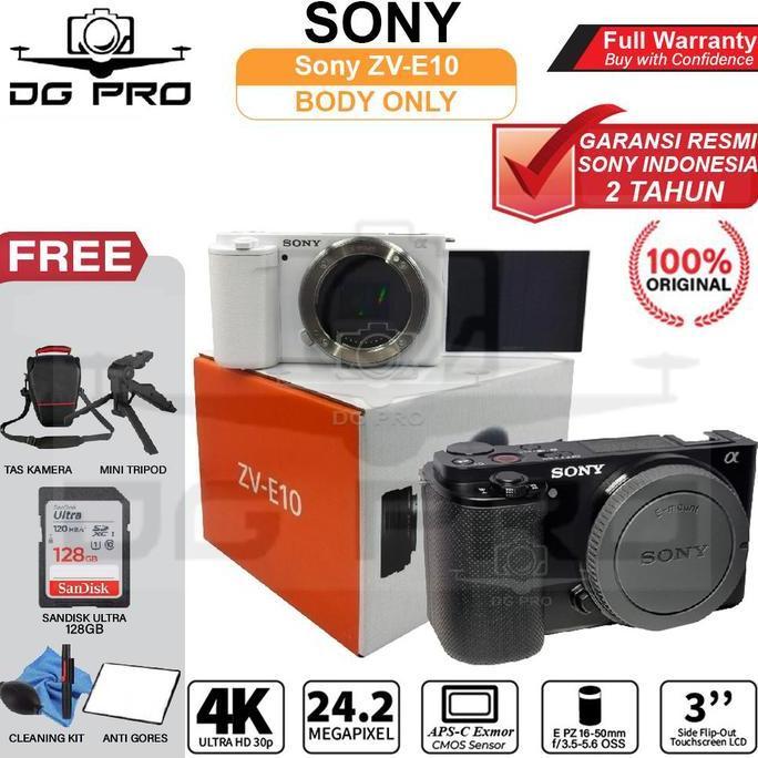 Jual Sony ZV-E10 Body Only Mirrorless Camera - ZVE 10 - ZVE10 BODI ...