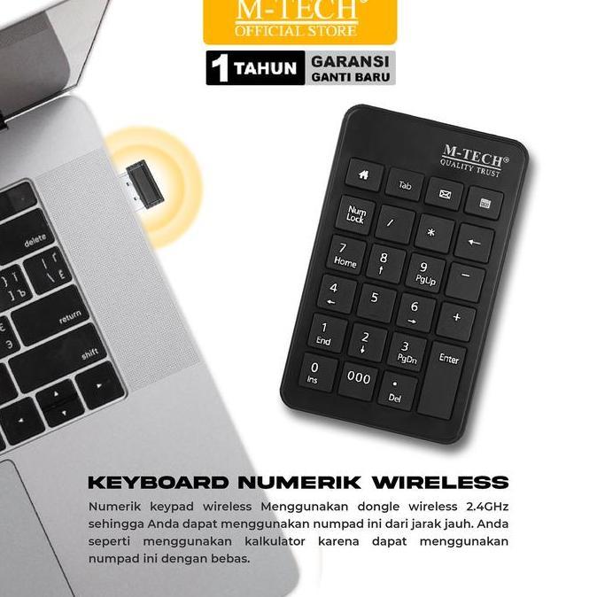 Jual Xfour- Mtech Numeric Keypad Wireless Portable Numerik Tombol ...