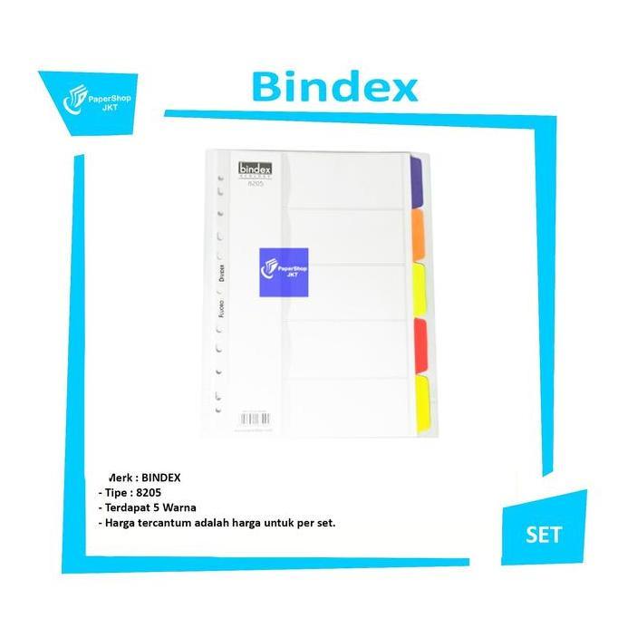 Jual BINDEX Colour Divider Ecology 8205 A4 5 Warna [ SET ] | Shopee ...