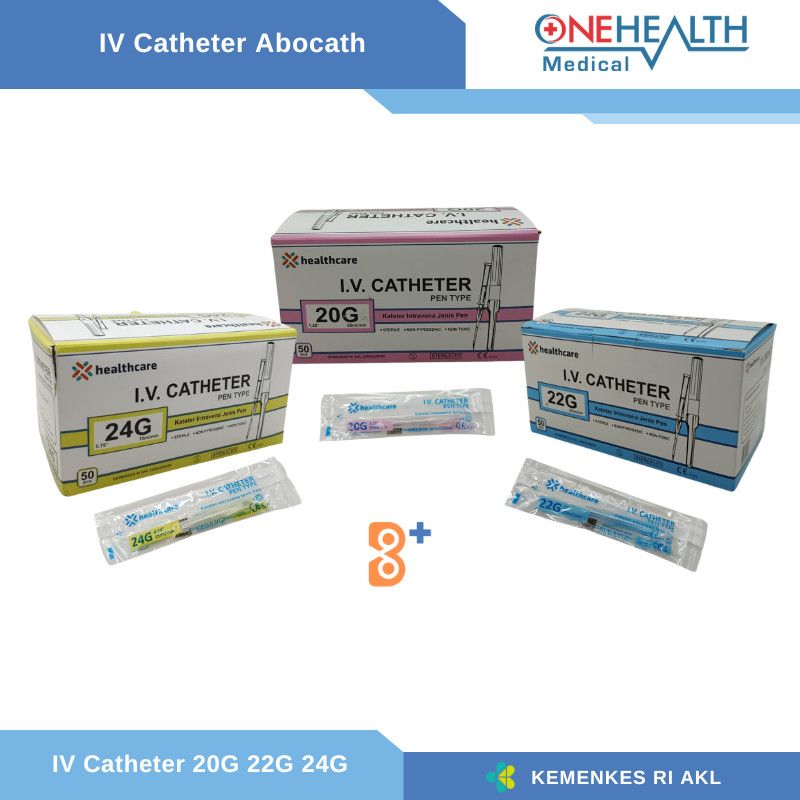 Jual IV Catheter 20 22 24 G Abbocath IV Kateter Intravena Pen Type ...