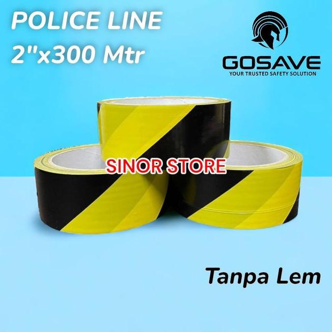 Jual Police Line 2 Inch x 300 Meter Hitam Kuning Barricade Garis Polisi ...