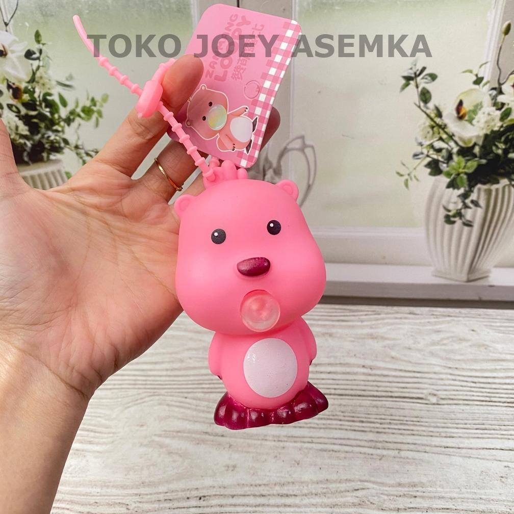 Jual Murah Gantungan Kunci Loopy Tiup Balon Squishy Jelly Loopy Mainan ...