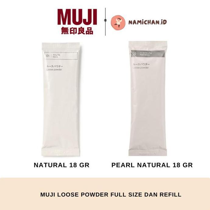 Jual BERKUALITAS - Muji Loose Powder Full Size 5.5g dan Refill 18 gr ...