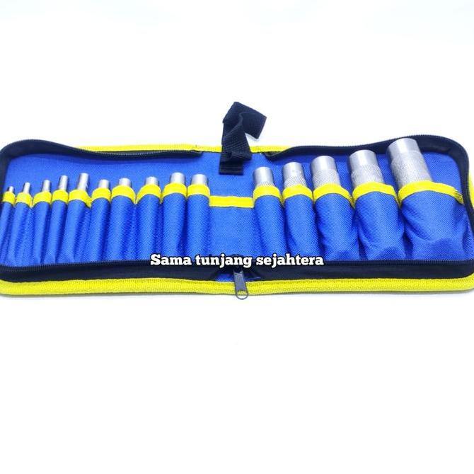 Jual New PLONG SET 15 PCS (3 - 25 MM) / HOLLOW PUNCH SET PEMBOLONG PLAT ...