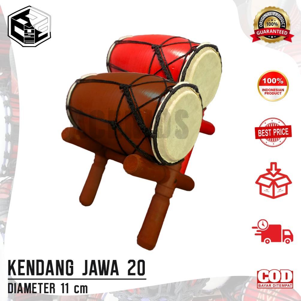Jual Alat Musik Tradisional Kendang Jawa Ukuran 20 CM Gendang Tabuh ...