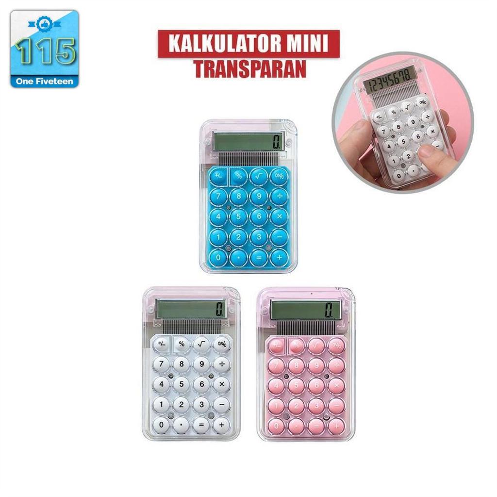 Jual Kalkulator Mini 3D Transparan A129 Kalkulator Mini Portabel ...