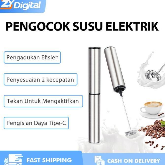 Jual Cliton Electric milk frother, stainless steel stirring head, milk ...