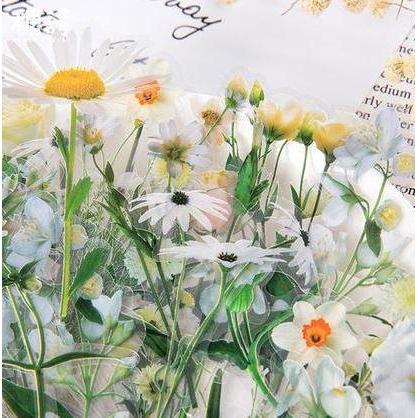 Jual Ready Flower Series PET Stickers Packs - Stiker Dekorasi ...