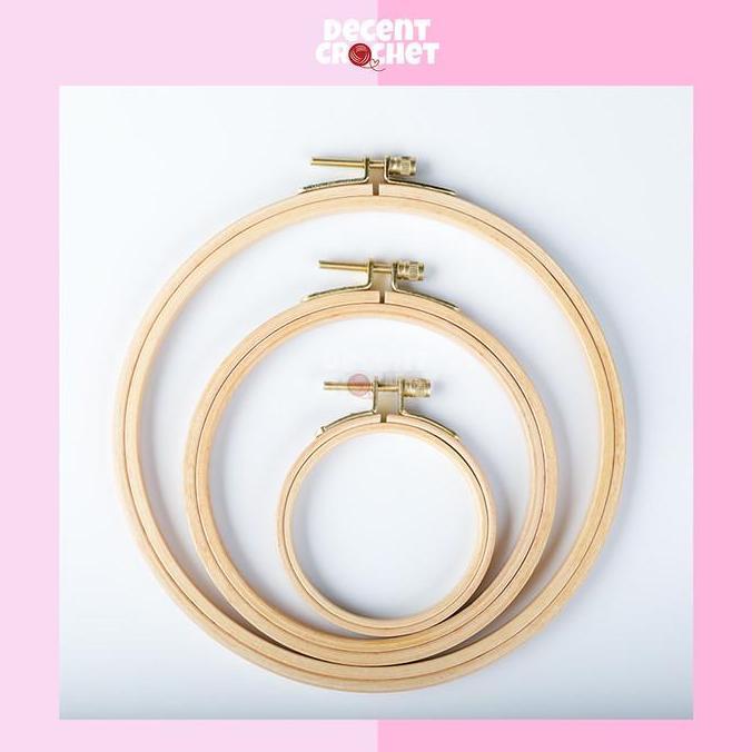 Jual Sora- Pemidangan Kayu Ring Sulam Hoop Kayu Bambu Embroidery Hoop ...