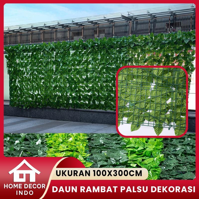 Home Decor - Daun Rambat Sintetis 1x3M Tanaman Hias Plastik Pagar Dinding Dekorasi Rumah Palsu