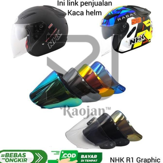 Jual Kaca helm NHK R1 Visor helm NHK R1 Max R1 Elite | Shopee Indonesia