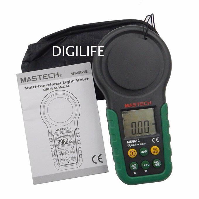 Jual Lux Meter MS6612 Mastech Light Tester Luxmeter FC Luxtester MS ...