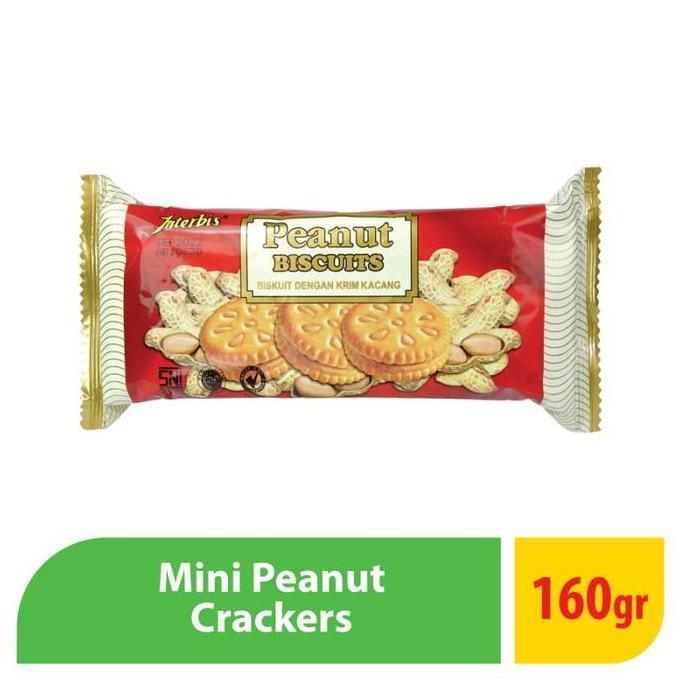 Jual Interbis Mini Peanut Cracker - 160 Gr ( 5 Pcs ) | Shopee Indonesia