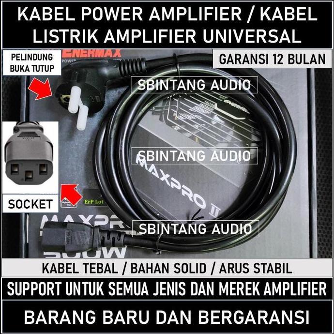 Jual Kabel power amplifier / kabel listrik amplifier universal | Shopee ...