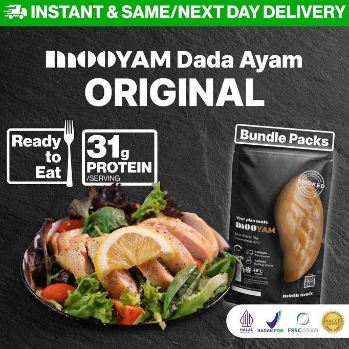 Jual Foodx- [Bundle] Moon Mate Dada Ayam Mooyam Protein Ready To Eat ...