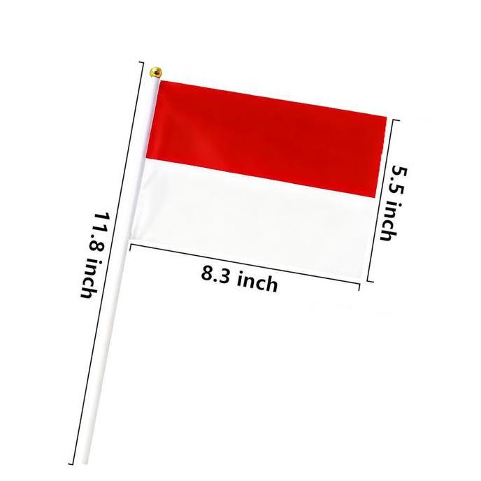 Jual 10 Buah Bendera Tangan Mini Negara Indonesia Amerika Serikat ...