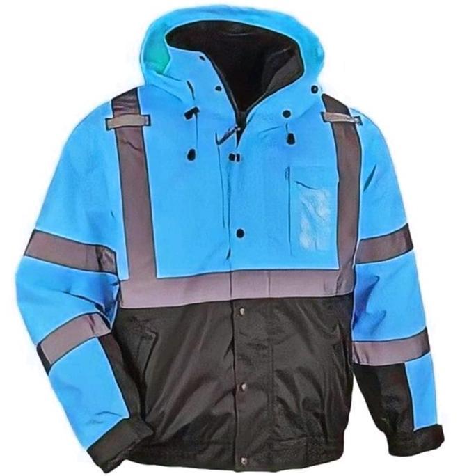 Jual Jaket Bomber Safety Hivis High Visibility Jacket Ansi Reflective ...