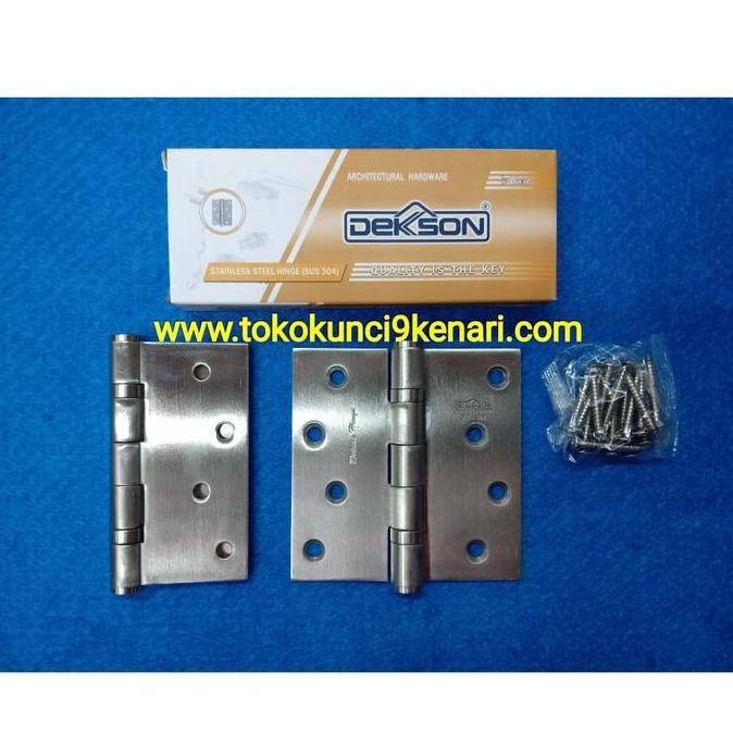 Jual Engsel 4inch dekson (4x4x3mm 2bb) stainless Deluxe SUS304 | Shopee ...
