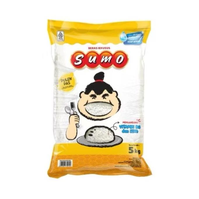 Jual SUMO BERAS 5Kg BERAS JEPANG PREMIUM SUMO KUNING ORIGINAL SUMO 100% ...