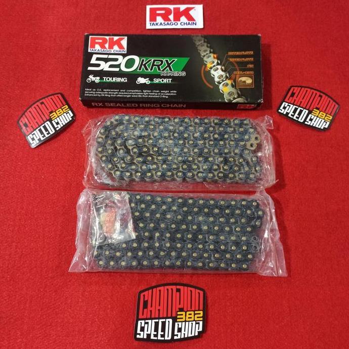 Jual Rantai RK TAKASAGO Chain KRX RX-Ring 520-120L ZX25R ZX25RR ZX4RR ...