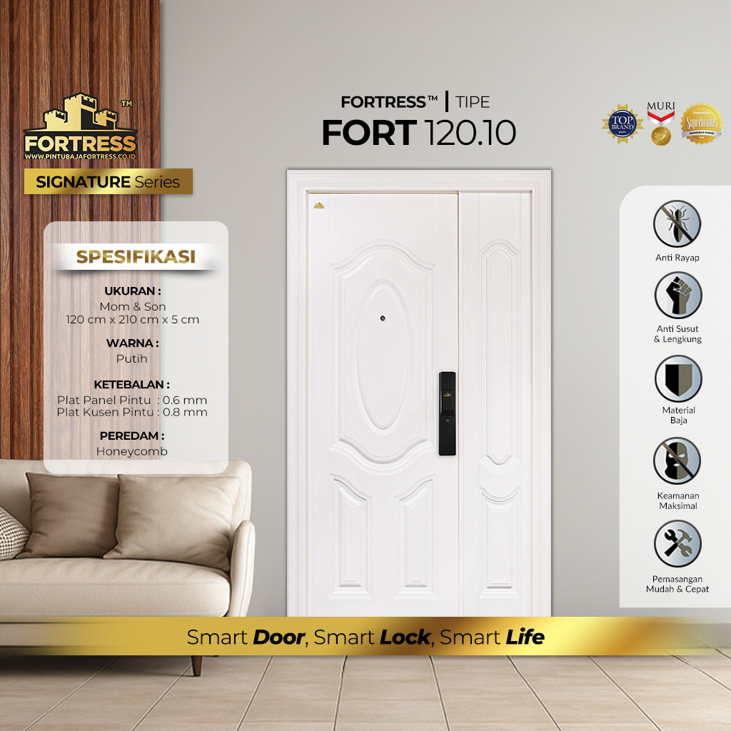 PINTU BAJA FORTRESS TYPE FORT 120 WHITE - JABODETABEK