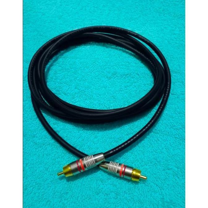 Jual KABEL AUDIO KABEL JACK RCA KE RCA MALE (1 JALUR ) 1-5 MTR | Shopee ...