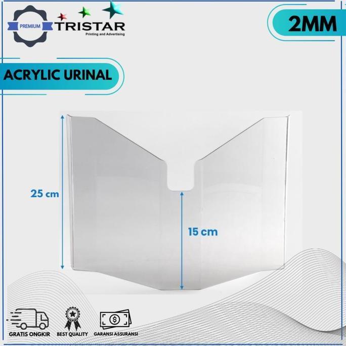 Jual Acrylic Mika Urinal Protector, sekat urin/urinoir/urinal/toilet ...