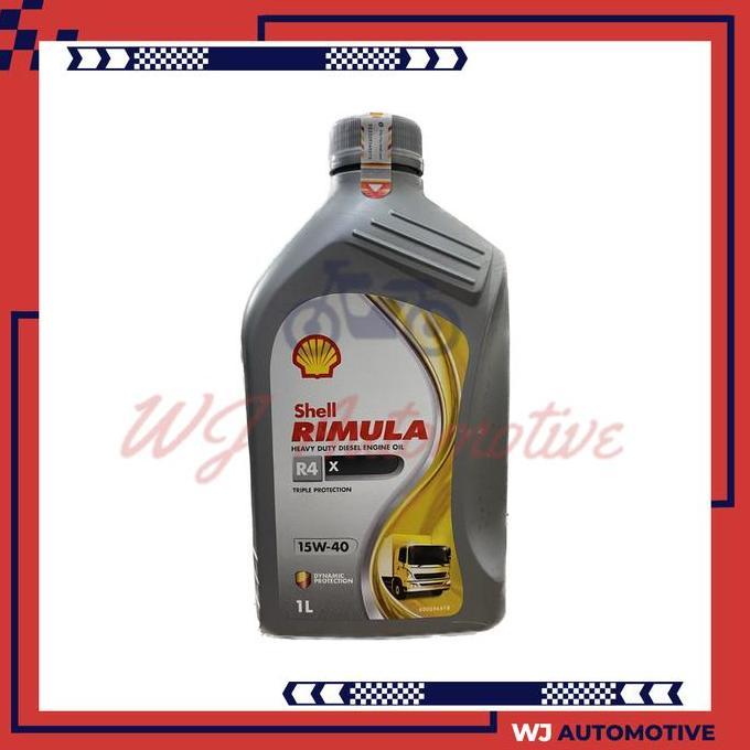 Jual Shell Rimula R4X 15W40 1 Liter Oli Mobil R4 X Diesel 15W 40 1Liter ...
