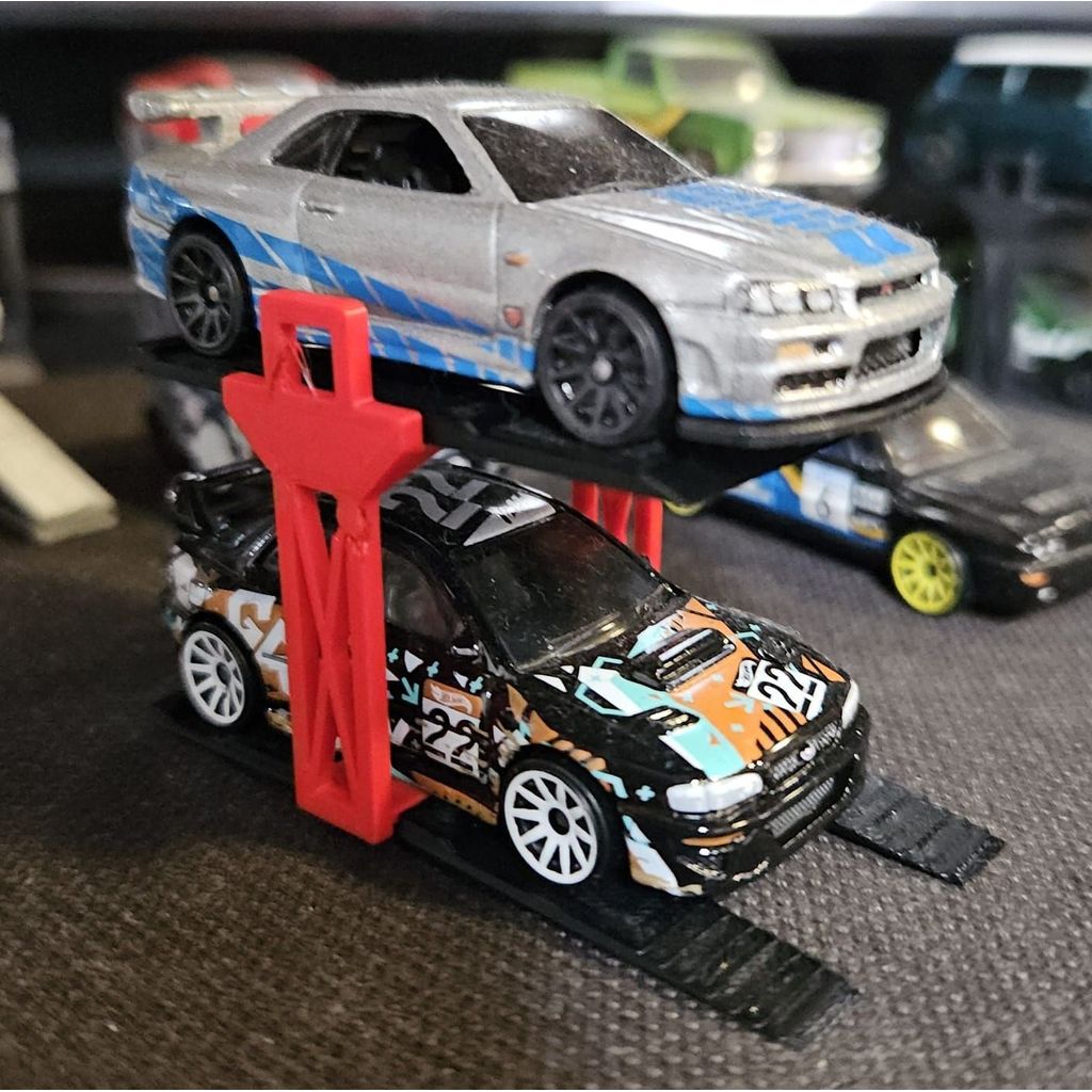Jual car lift rak display stand display hotwheels hot wheels tomica ...