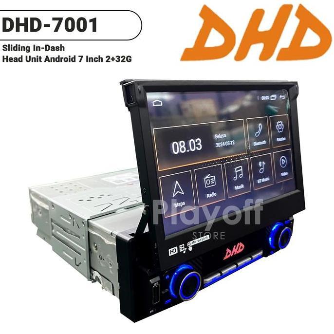 Jual Single Din Carplay Ram 2+32 Gb Head Unit Android 7 Inch Dhd ...